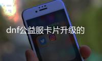 dnf公益服卡片升级的十大建议
